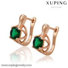 Xuping En Gros de haute qualité mode rose plaqué or bijoux boucles d&#39;oreilles avec zircon